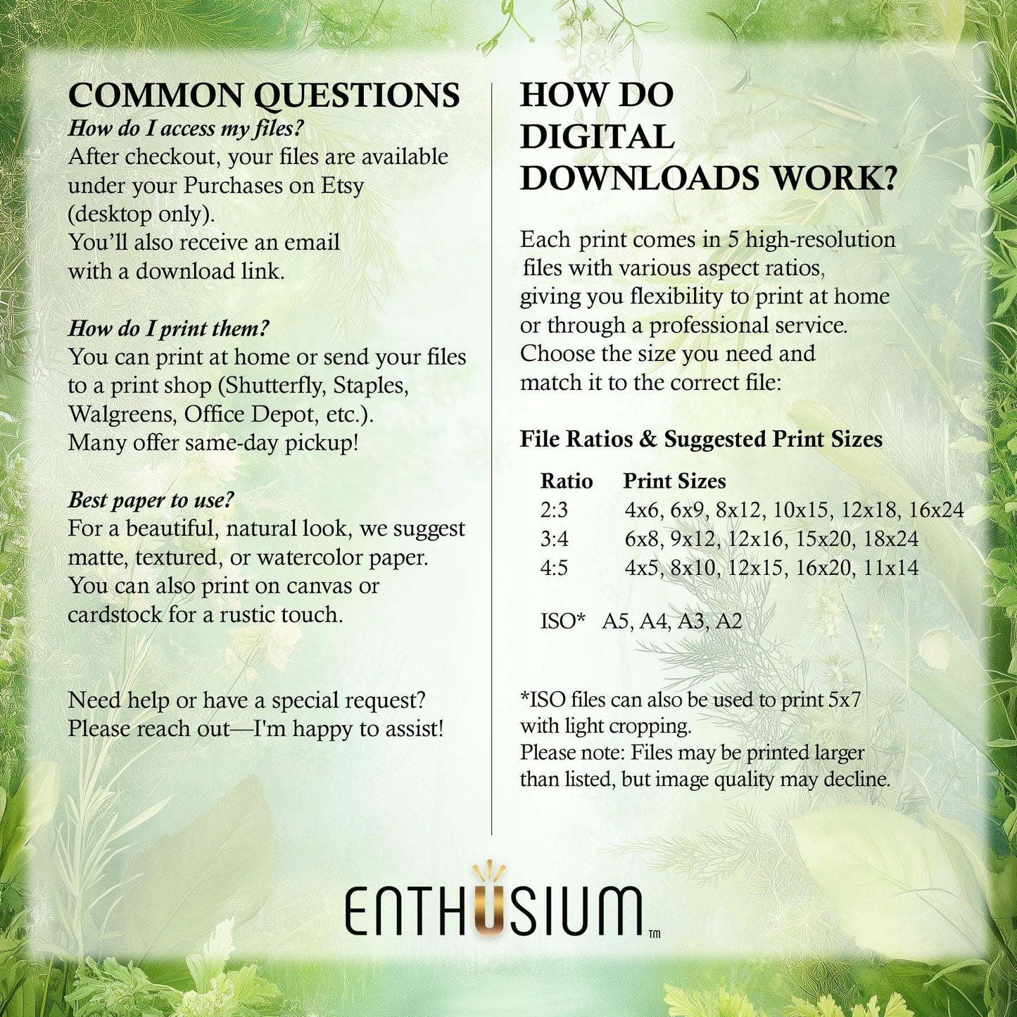 Vintage Floral Bunny Portraits | Baby Room Prints | Kids Room Digital Art – No Personalization