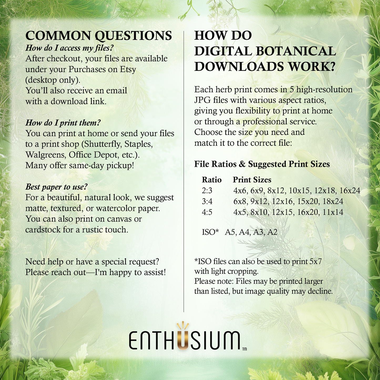 a picture of a green background with a text description