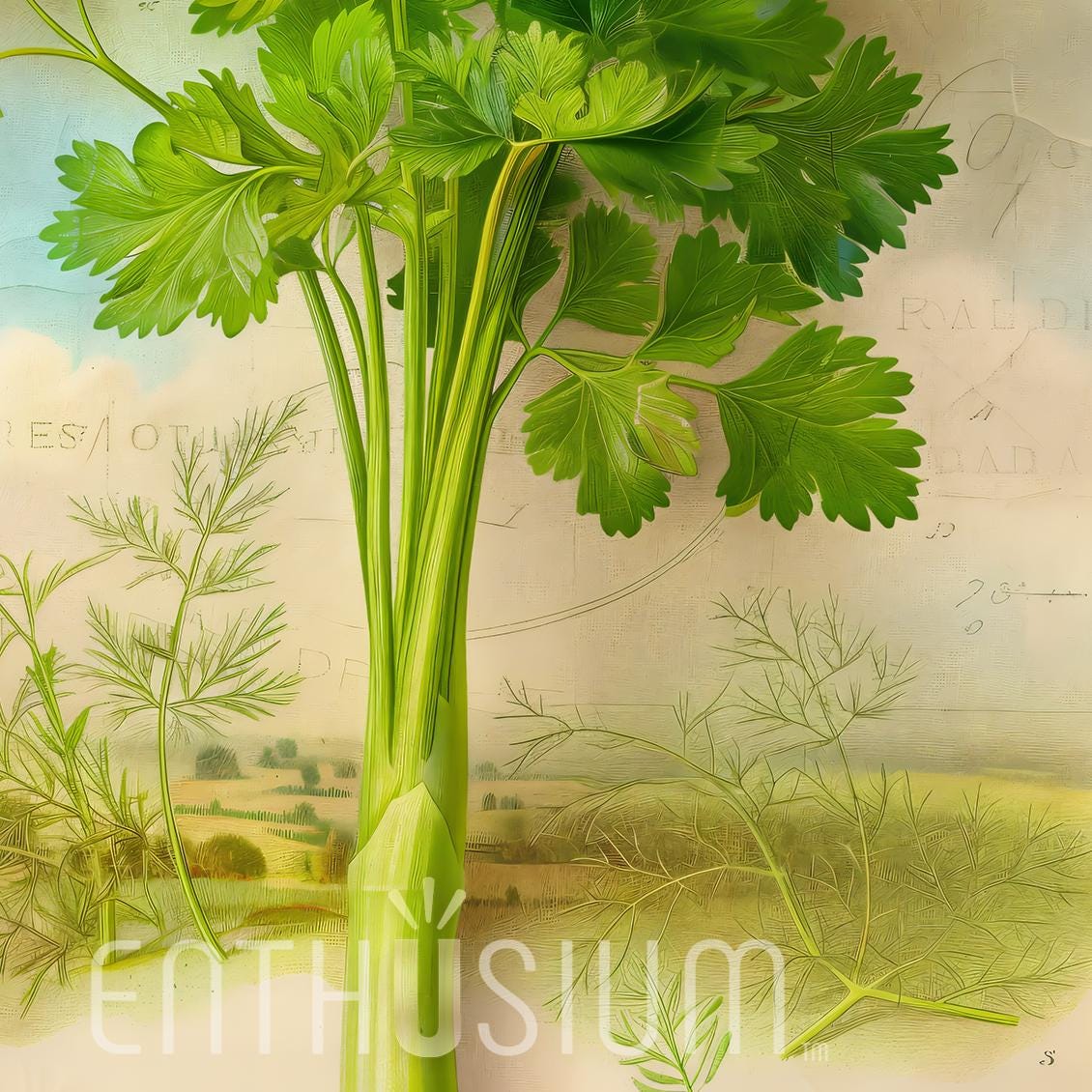 Botanical Herb Wall Art Set – 12 Printable Herbs – Elegant Kitchen Decor – Instant Download