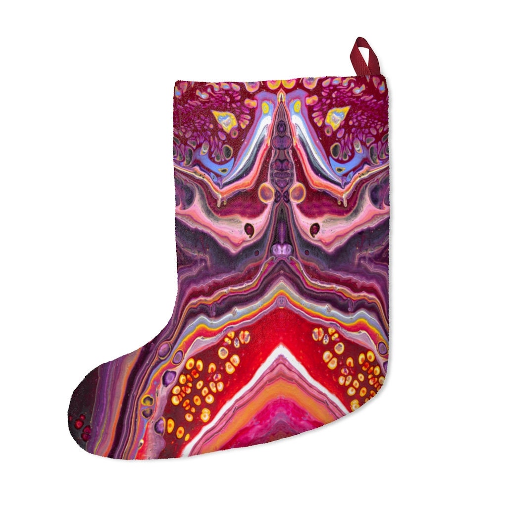 Christmas Stockings, "Crimson River" Art Stockings