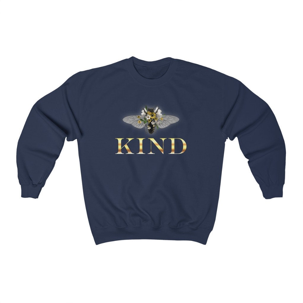 Be Kind, BEE Kind, Kindness, Motivational Unisex Heavy Blend Crewneck Sweatshirt
