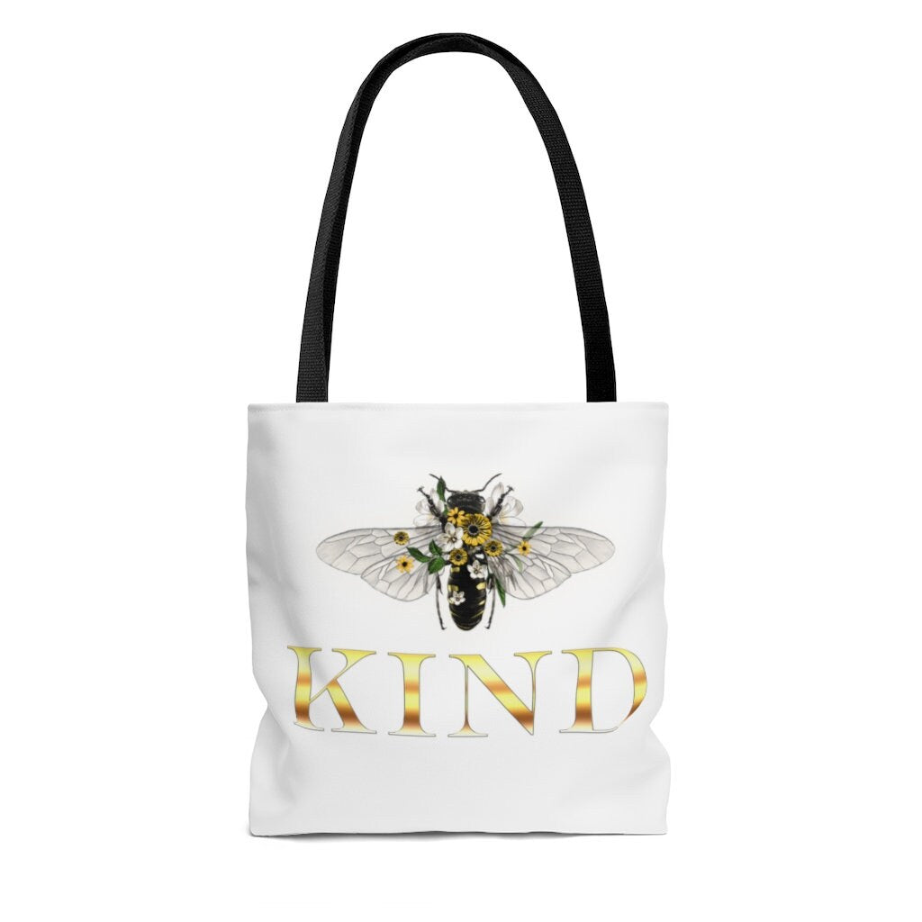 Bee Kind, Bee Kind, Kindness, Motivational Tote Bag