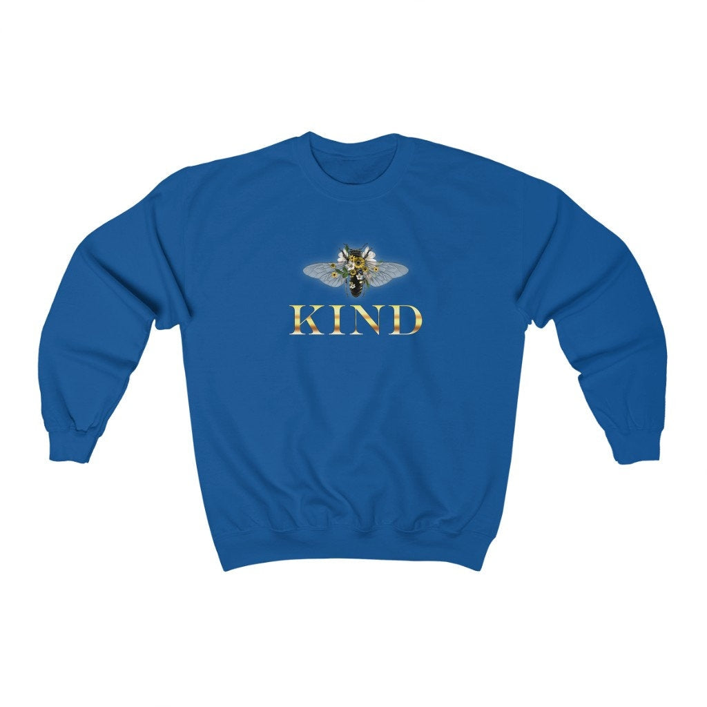 Be Kind, Bee Kind, Kindness, Motivational Unisex Heavy Blend Crewneck Sweatshirt