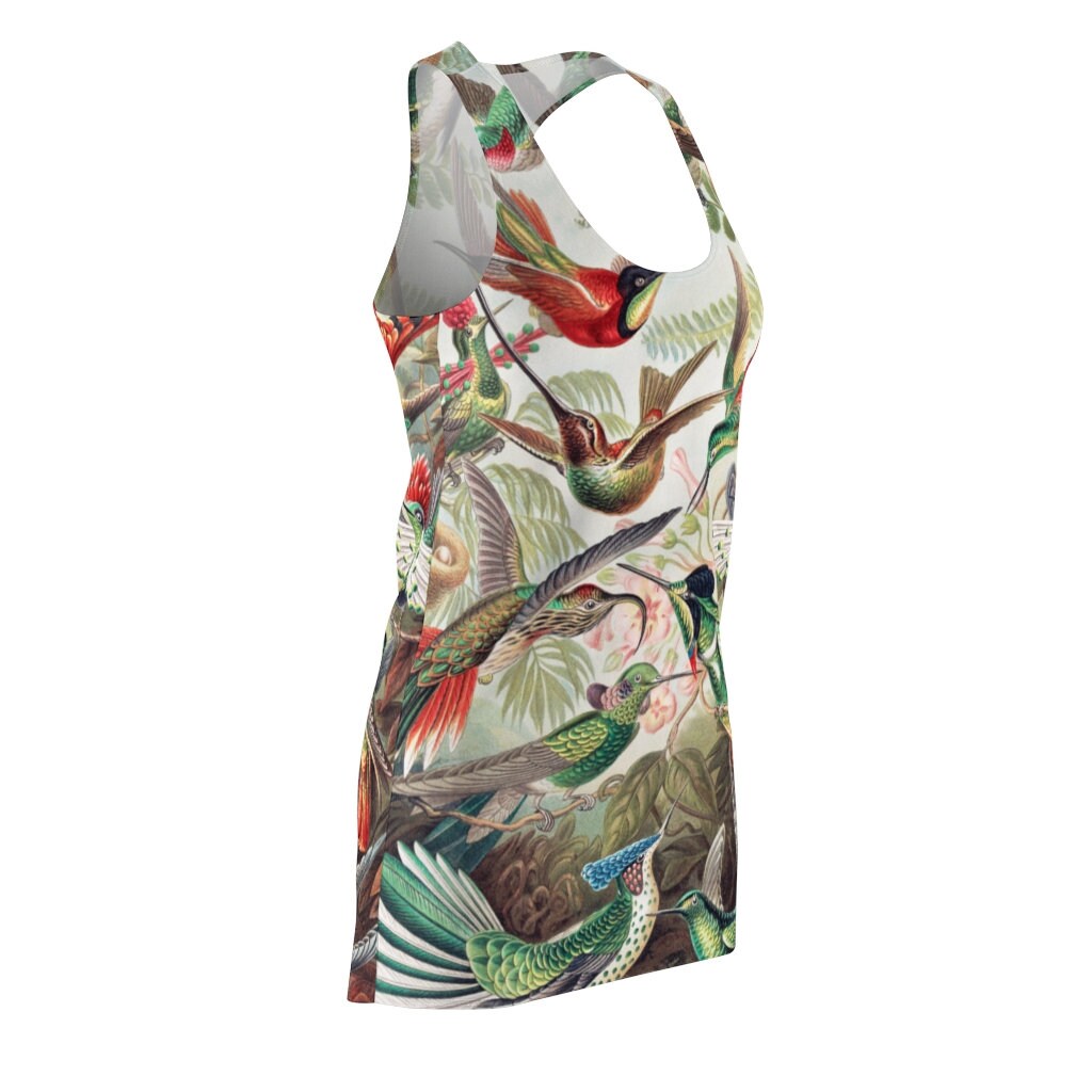 Racerback Dress, Sundress, Hummingbirds
