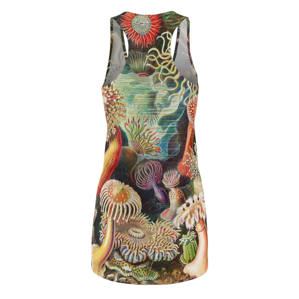 Women's  Racerback Dress, Botanicals, Undersea World Sea Urchins