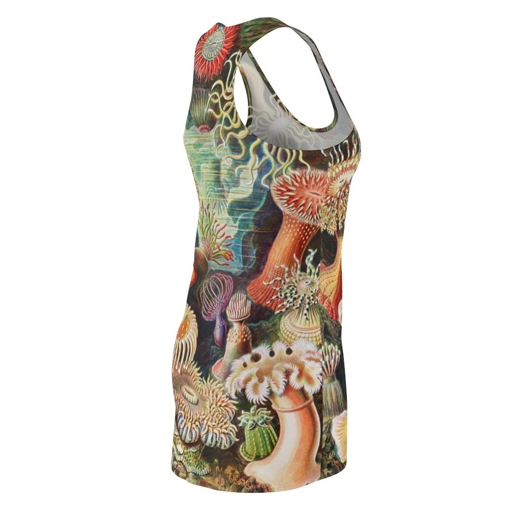 Women's  Racerback Dress, Botanicals, Undersea World Sea Urchins