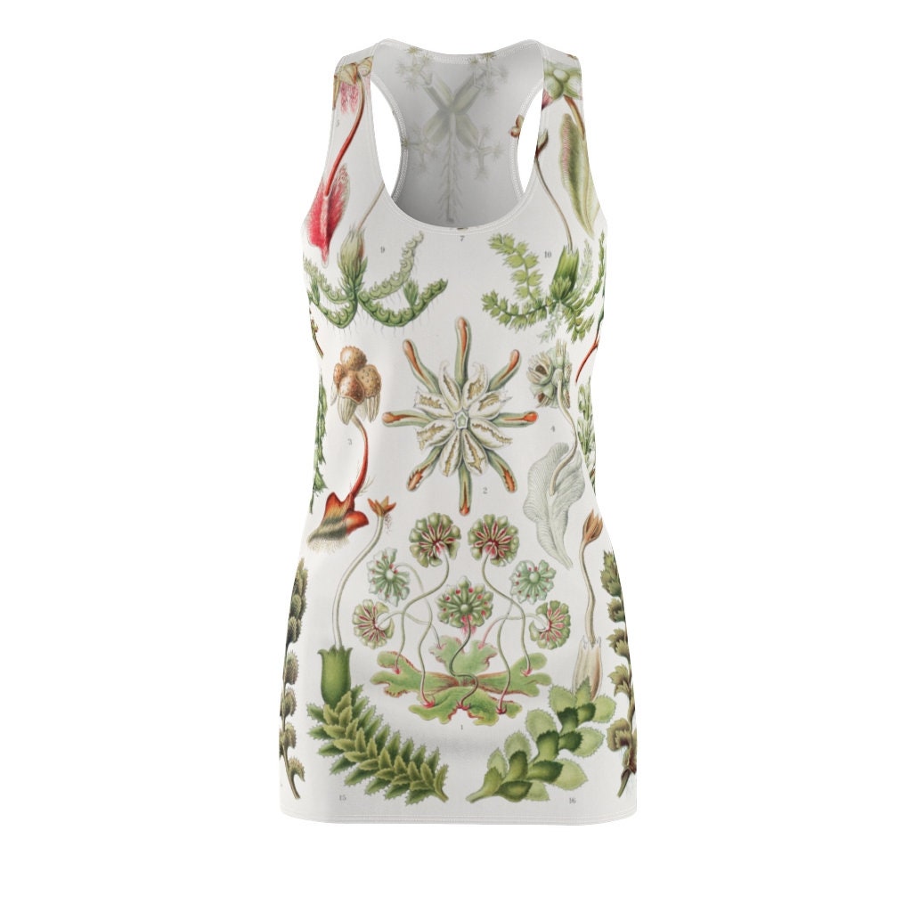 Women's Racerback Dress, Botanicals, Sun Dress, Herbs & Flowers,