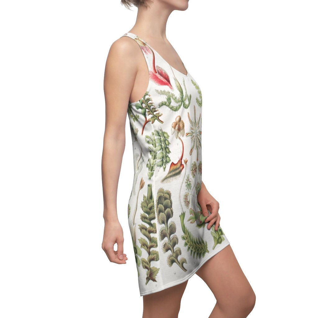 Women's Racerback Dress, Botanicals, Sun Dress, Herbs & Flowers,