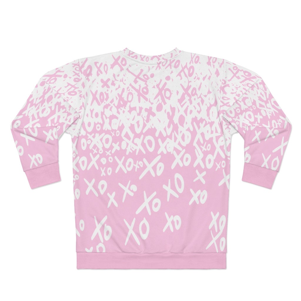 Valentine Shirt, Pink, Love Signs, Gift for her, AOP Unisex Sweatshirt
