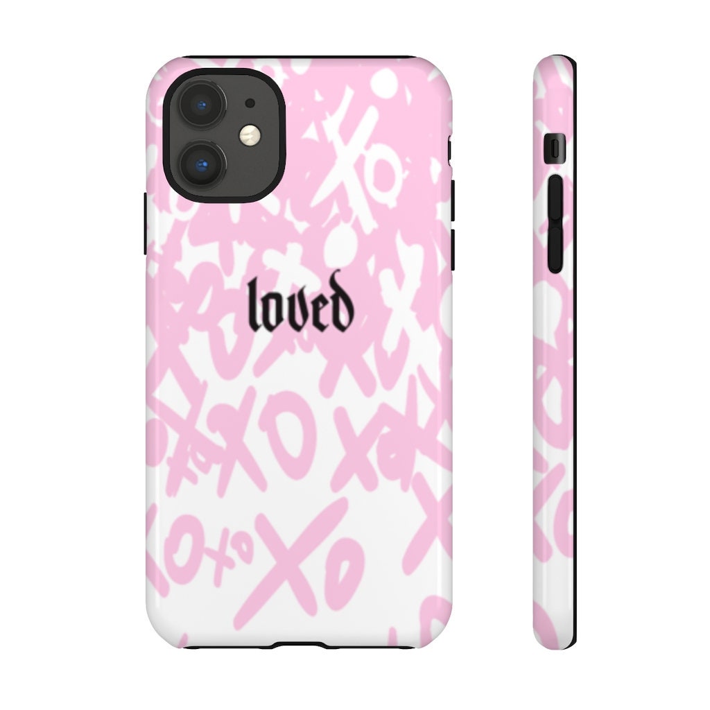Pink Phone Case, Loved, Valentine Gift, Love Signs,Tough Cases