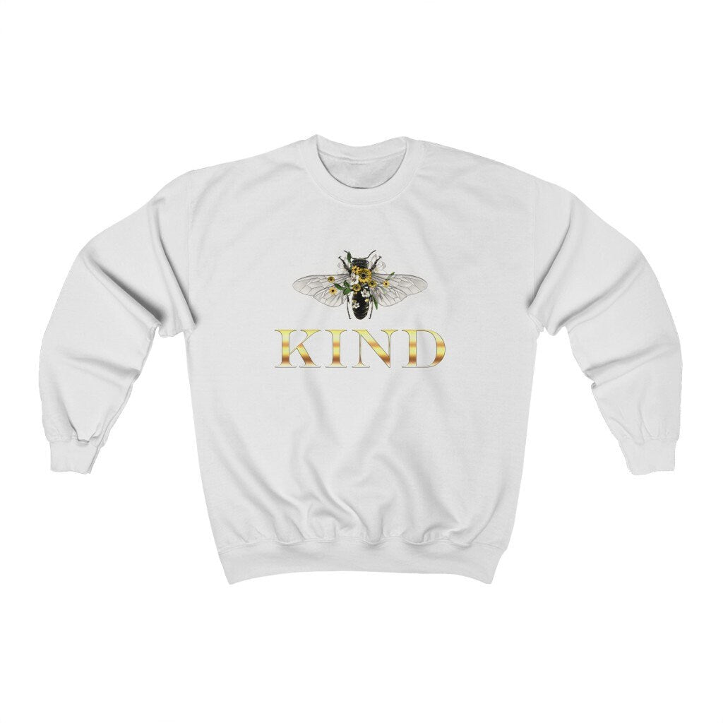 Be Kind, BEE Kind, Kindness, Motivational Unisex Heavy Blend Crewneck Sweatshirt