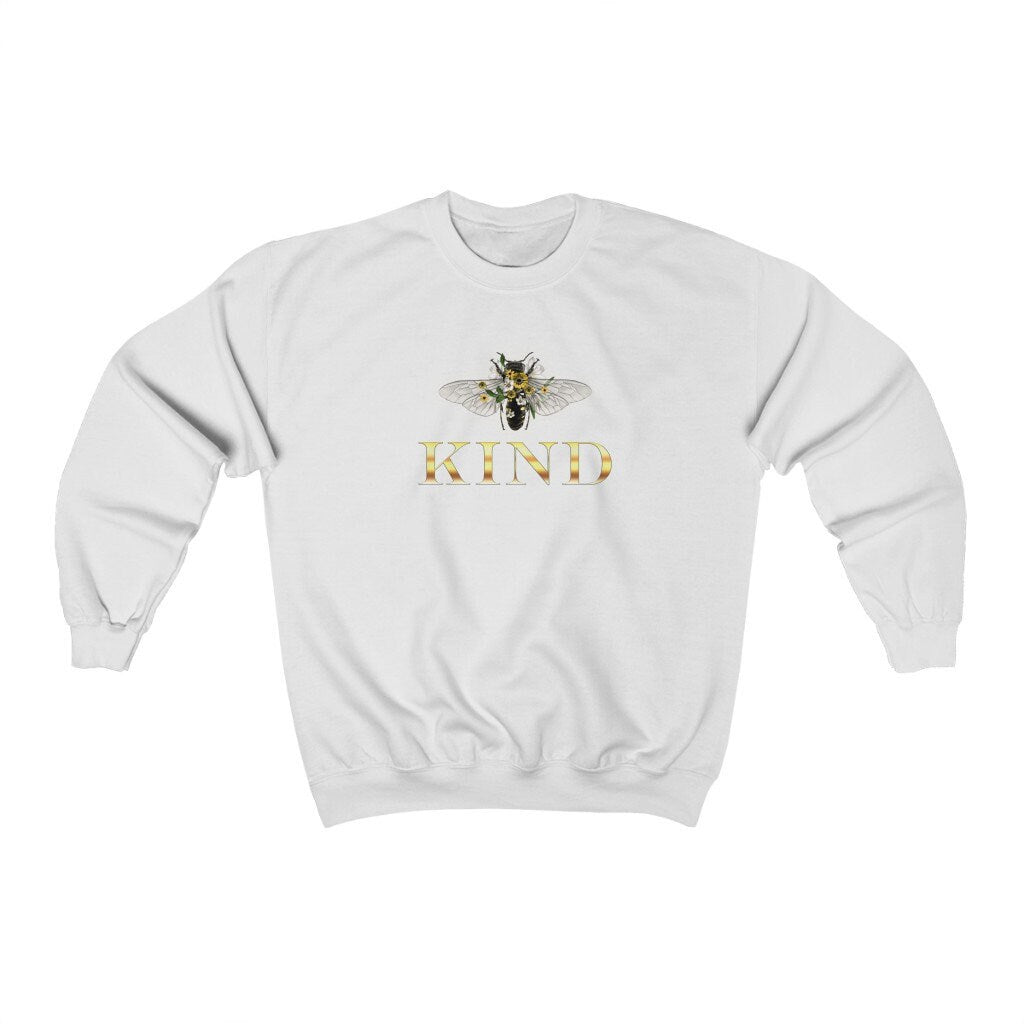 Be Kind, Bee Kind, Kindness, Motivational Unisex Heavy Blend Crewneck Sweatshirt