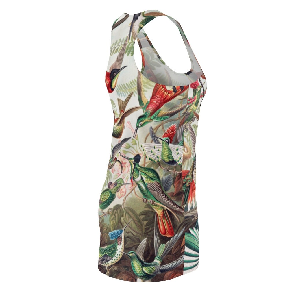 Racerback Dress, Sundress, Hummingbirds