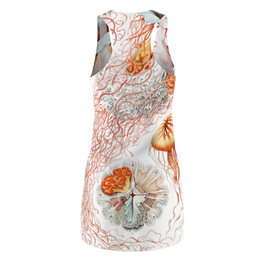 Racerback Dress, Sundress, Botanicals, Jellyfish