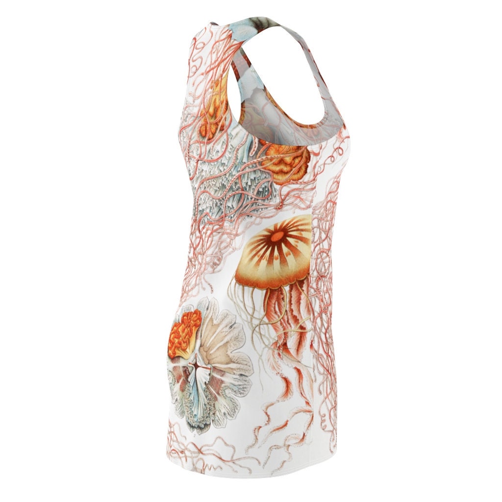 Racerback Dress, Sundress, Botanicals, Jellyfish