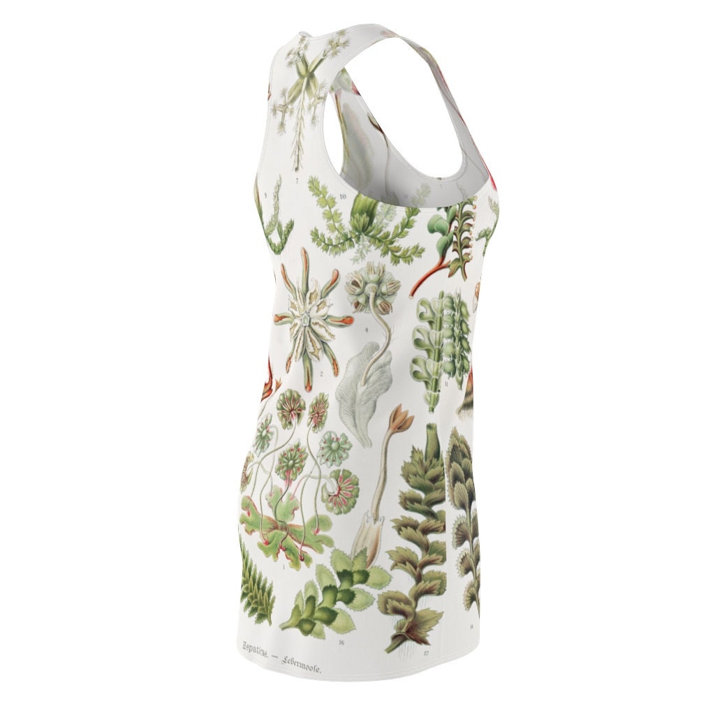 Women's Racerback Dress, Botanicals, Sun Dress, Herbs & Flowers,