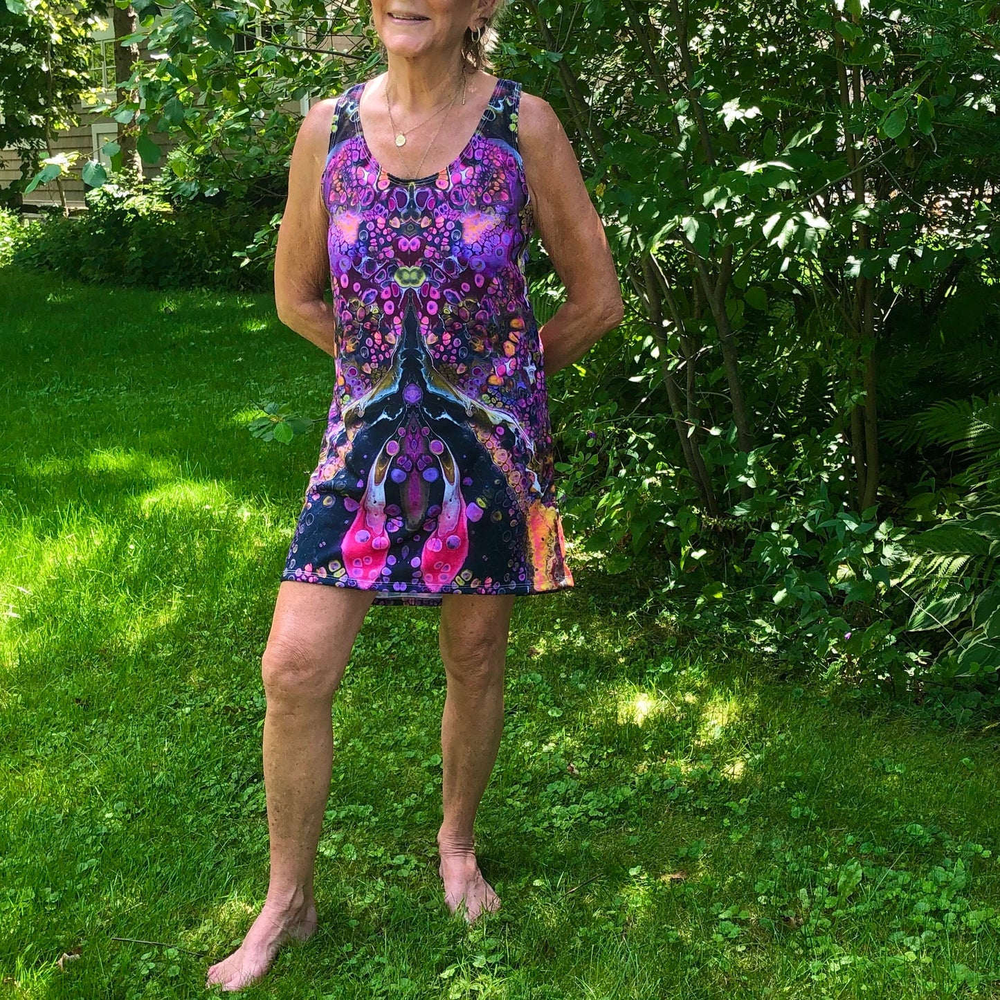 Women's Racerback, Sundress, Violet River