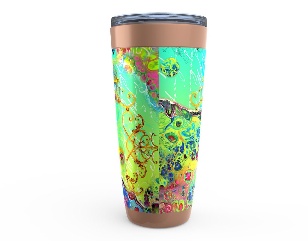 Wild Blue Chinoise Viking Tumblers