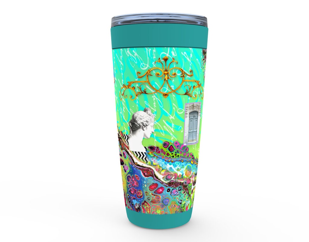 Wild Blue Chinoise Viking Tumblers