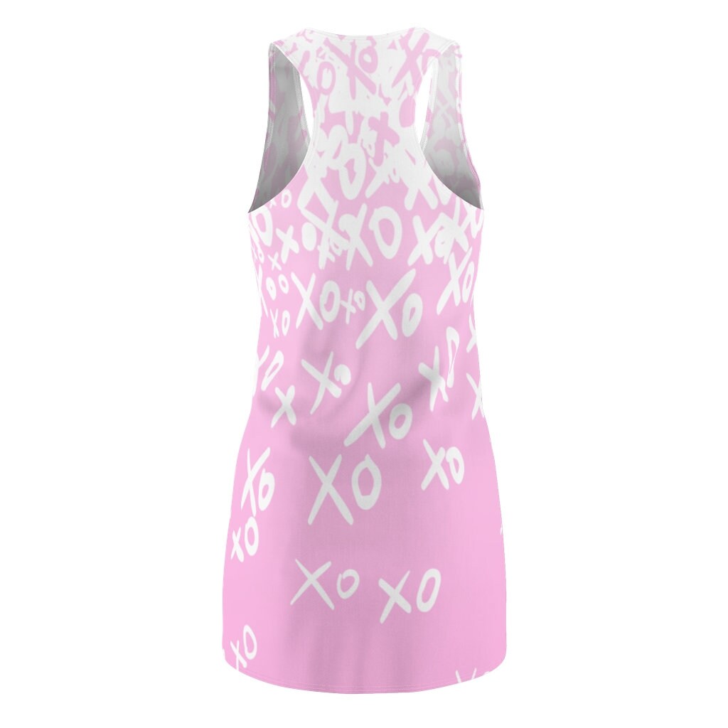 Pink Dress, Valentine Dress, Mini dress, Women's Racerback Dress