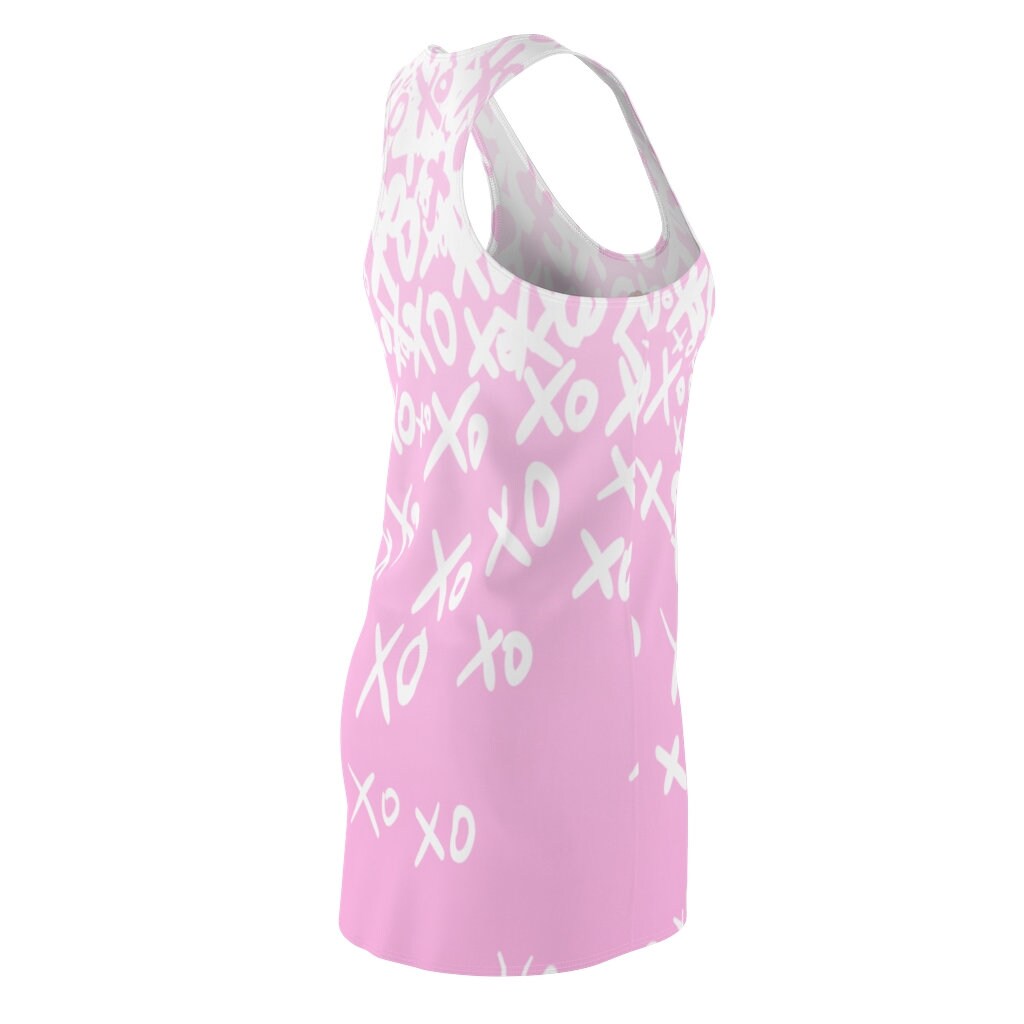 Pink Dress, Valentine Dress, Mini dress, Women's Racerback Dress