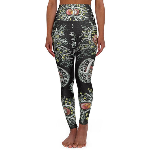 High Rise Botanical, Cottagecore, Boho Women's Yoga Leggings