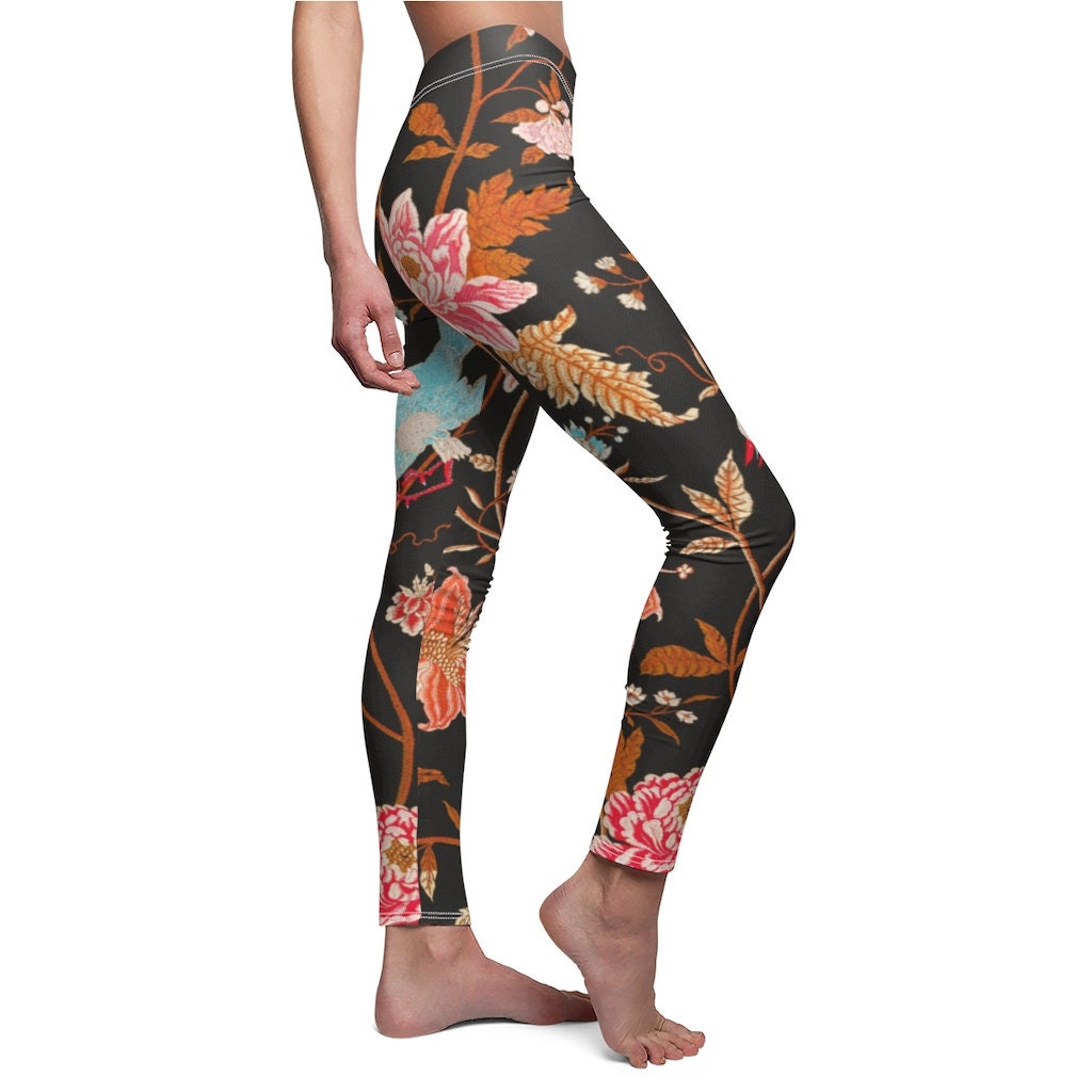 Women's Cottagecore, Boho, Tapestry, Casual Leggings