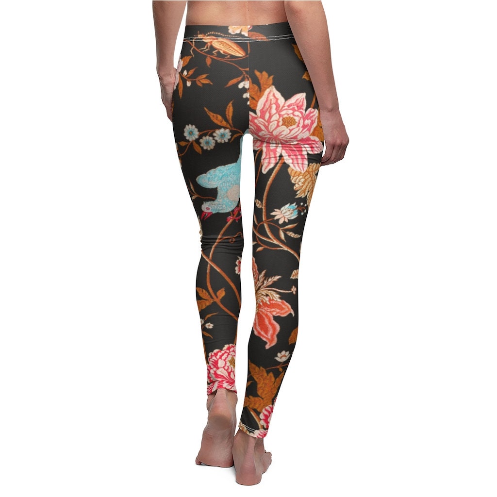 Women's Cottagecore, Boho, Tapestry, Casual Leggings