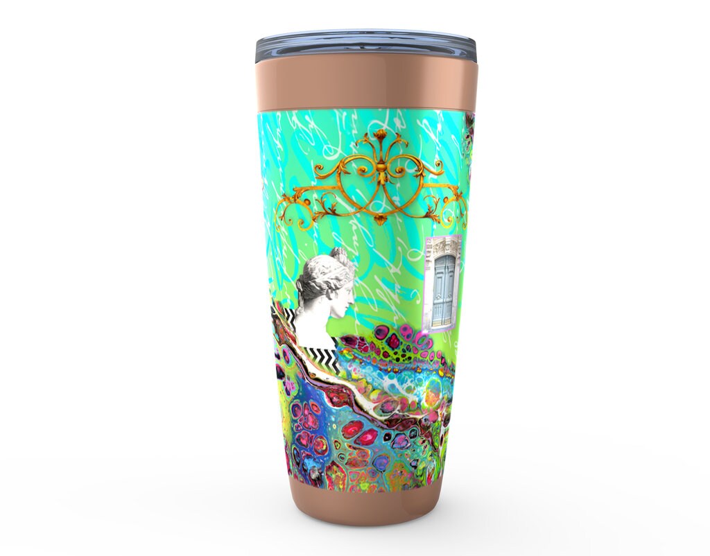 Wild Blue Chinoise Viking Tumblers