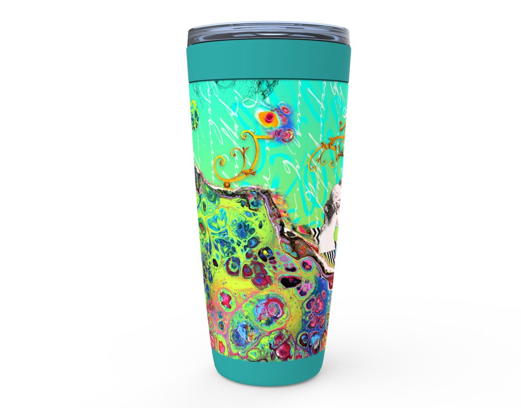 Wild Blue Chinoise Viking Tumblers