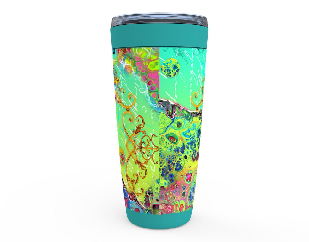 Wild Blue Chinoise Viking Tumblers