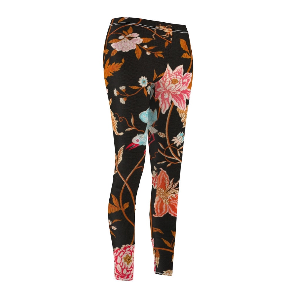 Women's Cottagecore, Boho, Tapestry, Casual Leggings