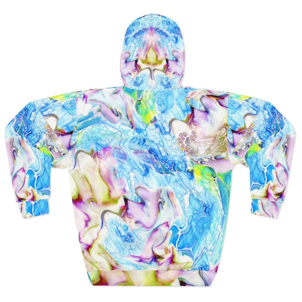 Cottagecore Hoodie, Homebody, Rainbow Melt, Boho, AOP Unisex Pullover Hoodie
