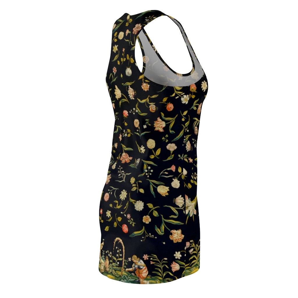 Women's Sundress, Cottagecore, Vintage, Tapestry, Racerback Dress