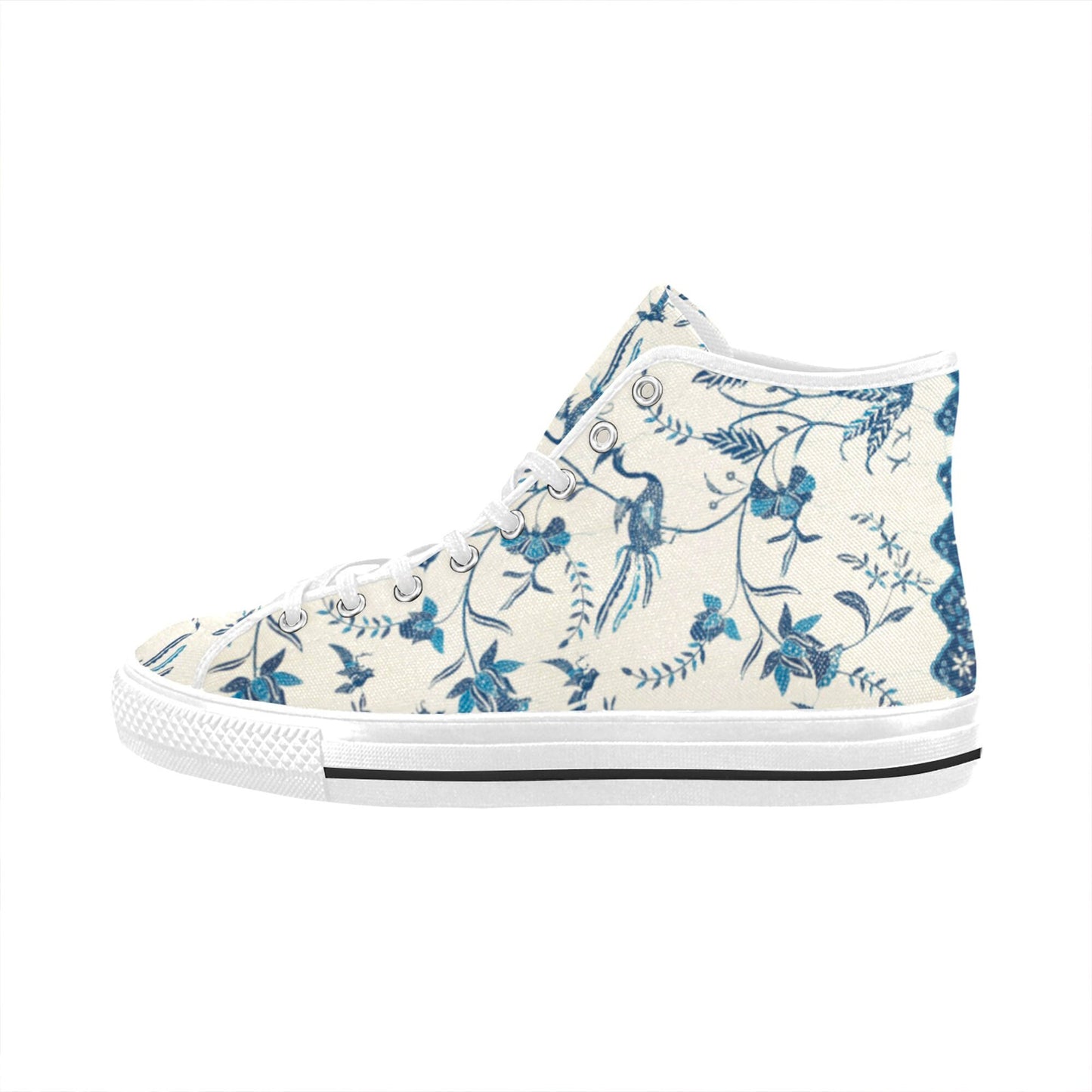 Blue & White Women's Vancouver High Top Shoes
