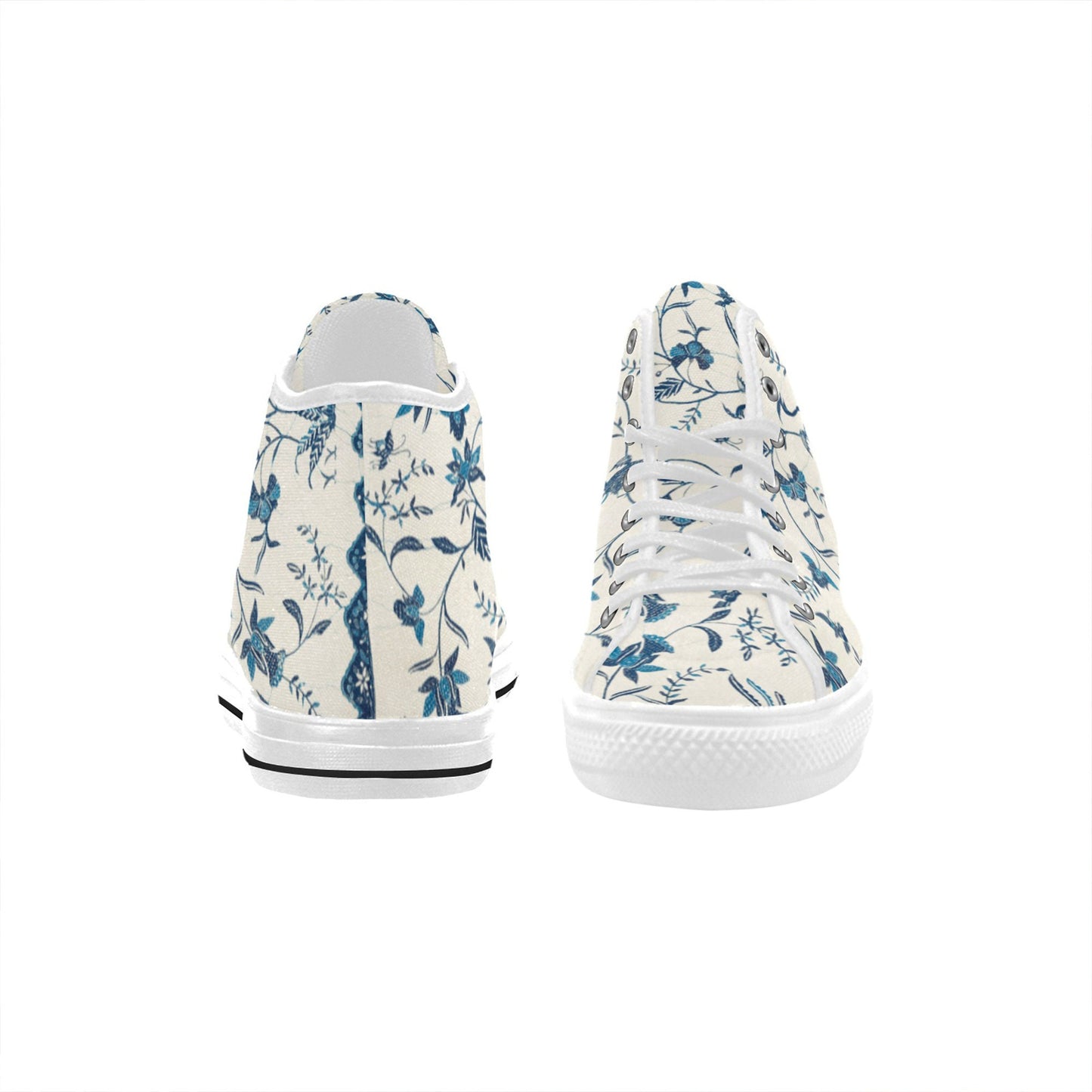 Blue & White Women's Vancouver High Top Shoes