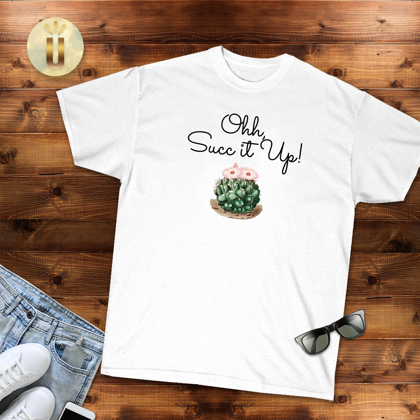Funny Women's Shirt, Succ it Up, Succulent Lover, Botanical, Unisex Jersey Short Sleeve Tee