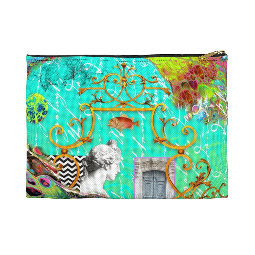 Wild Blue Turquoise Accessory Pouch