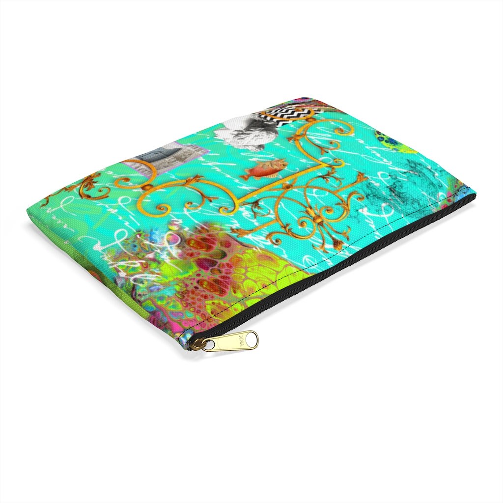 Wild Blue Turquoise Accessory Pouch