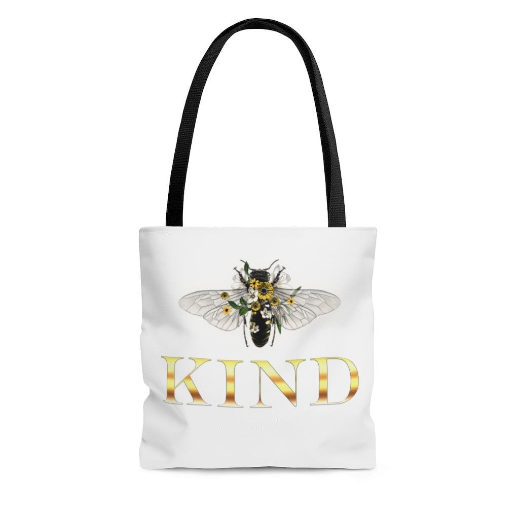 Bee Kind, Bee Kind, Kindness, Motivational Tote Bag