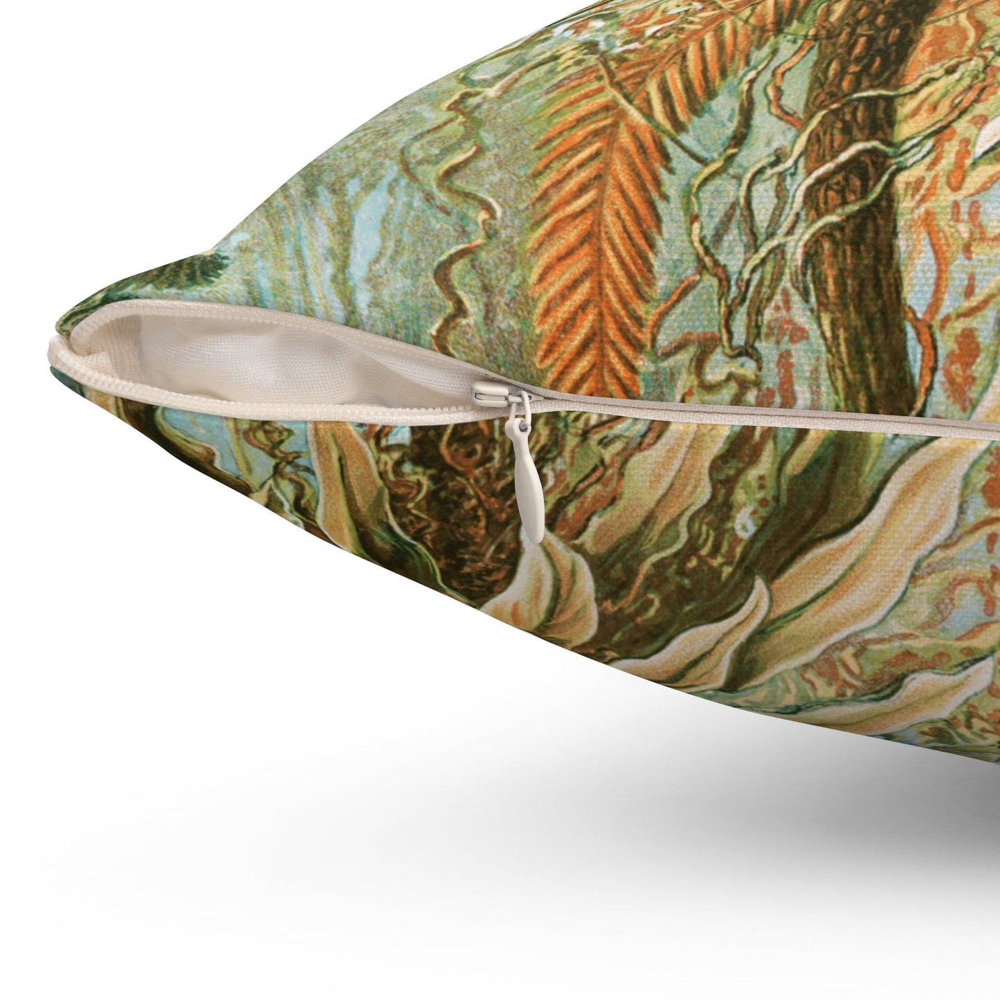 Cottagecore Throw Pillow, Botanicals, Palm Tree, Spun Polyester Square Pillow