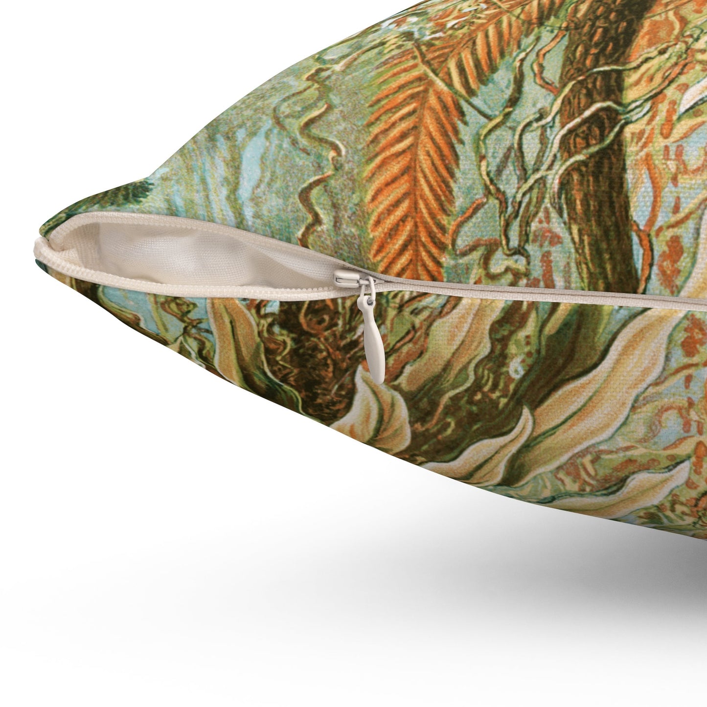 Cottagecore Throw Pillow, Botanicals, Palm Tree, Spun Polyester Square Pillow