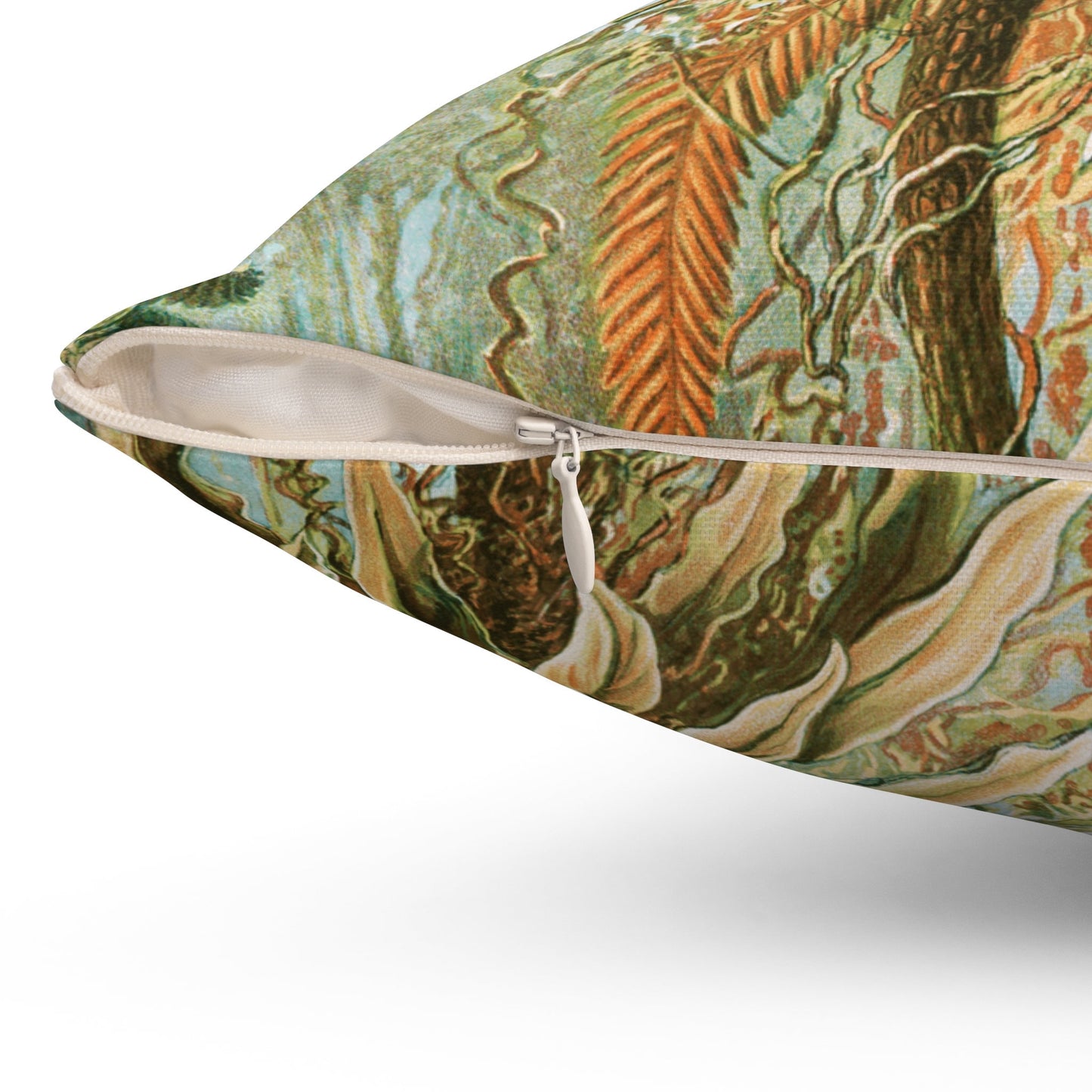 Cottagecore Throw Pillow, Botanicals, Palm Tree, Spun Polyester Square Pillow