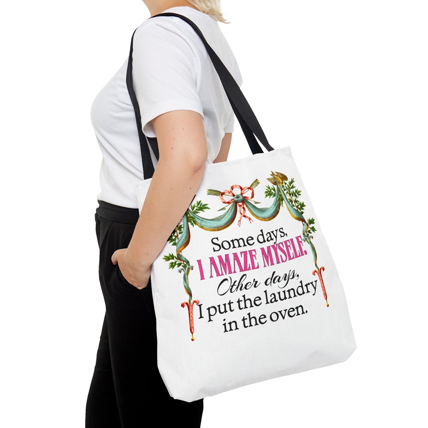 Funny Tote, Some Days I Amaze Myself, Gift for Cooks, AOP Tote Bag