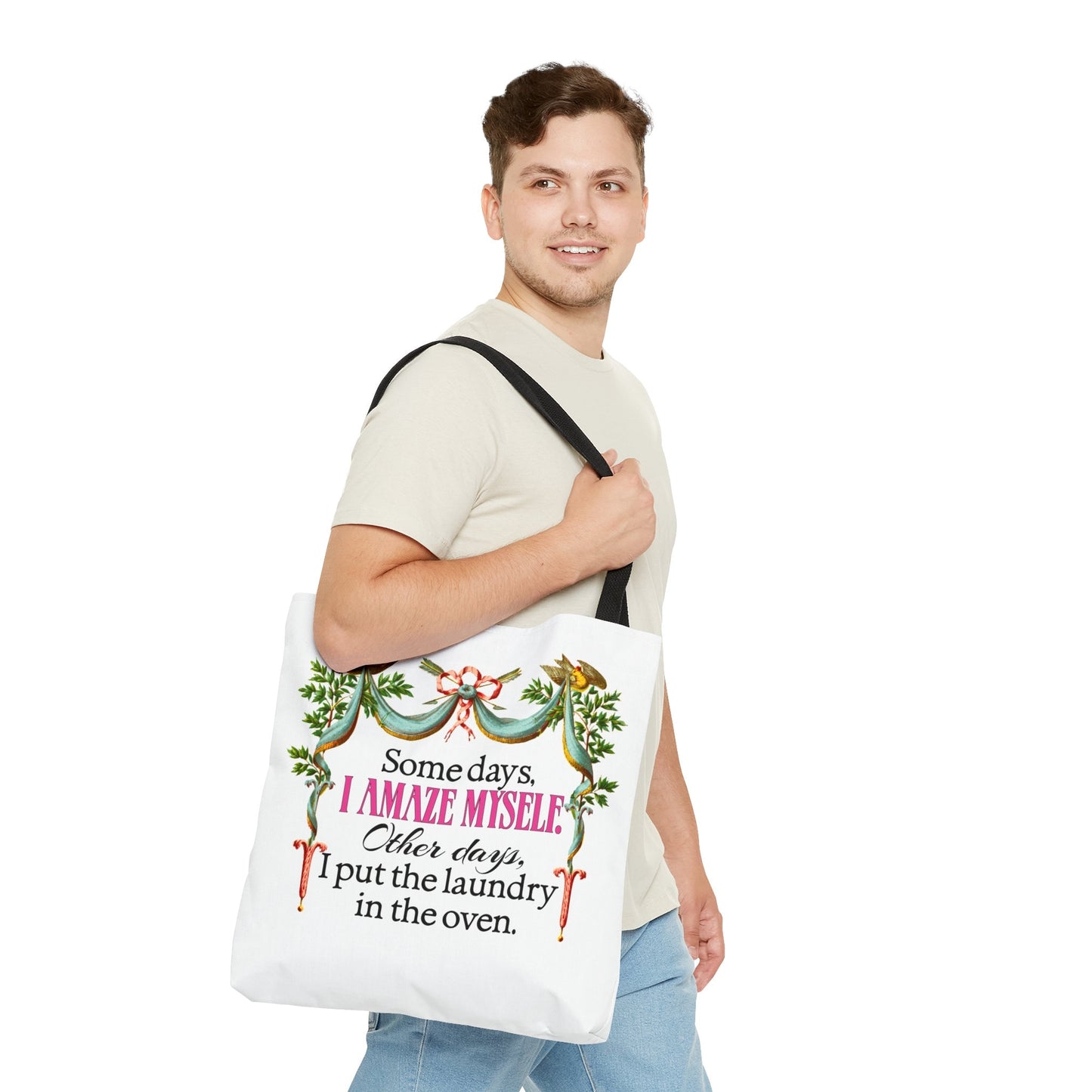Funny Tote, Some Days I Amaze Myself, Gift for Cooks, AOP Tote Bag