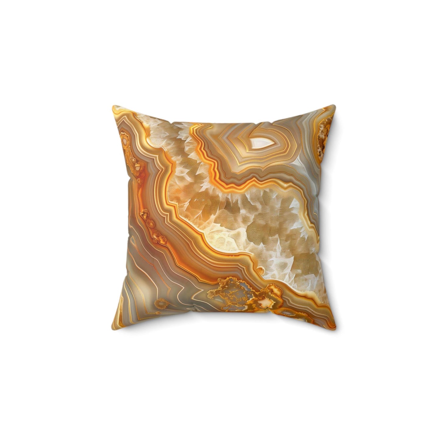Agate Veins Pillow, Home Decor, Throw Pillow, Accent Pillow, Living Room Decor, Spun Polyester Square Pillow