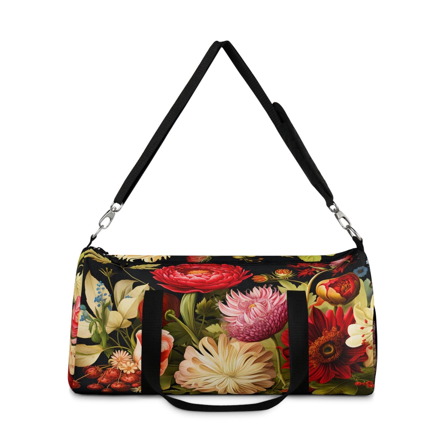 Cottagecore Duffel Bag, Floral Weekender, Large Flower Print Gym Bag, Garden Overnight Tote, Botanical Travel Bag, Romantic Floral Carry-On