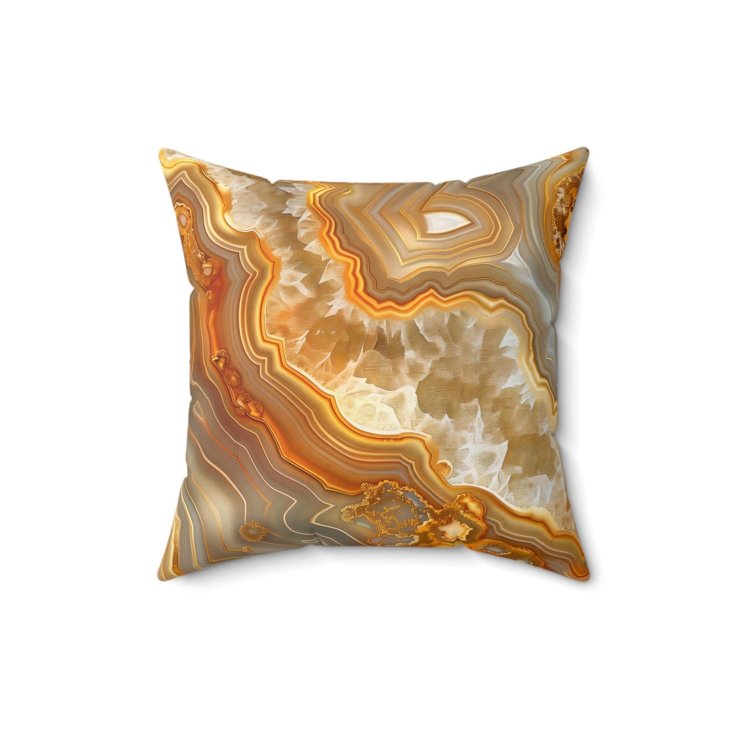 Agate Veins Pillow, Home Decor, Throw Pillow, Accent Pillow, Living Room Decor, Spun Polyester Square Pillow