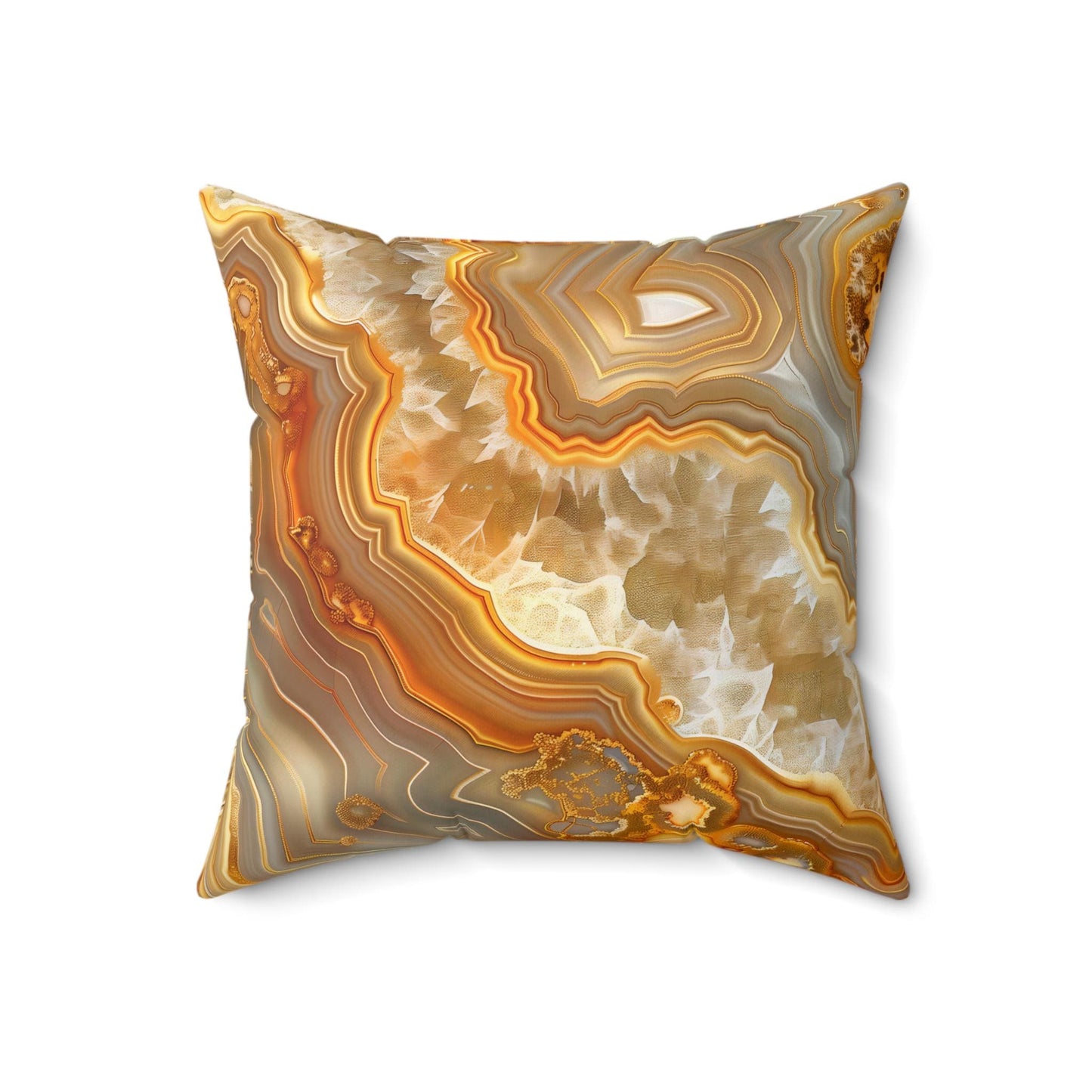 Agate Veins Pillow, Home Decor, Throw Pillow, Accent Pillow, Living Room Decor, Spun Polyester Square Pillow