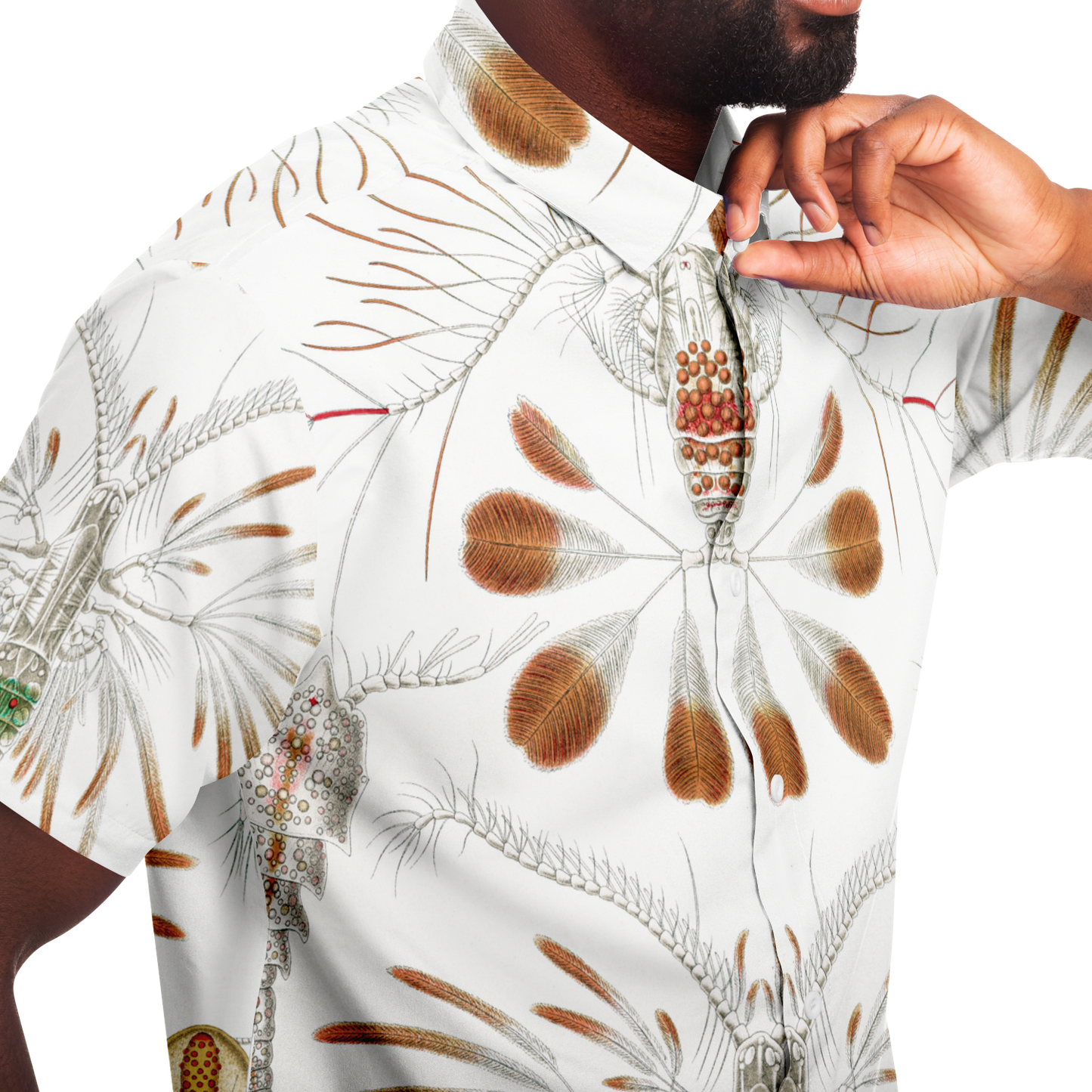 Men's Zoo Plankton Botanical Button-Down Shirt